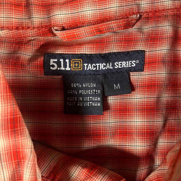 5.11 Tactical Series Mens Short Sleeve Button Up with Pocket Mens Size Medium - Picture 5 of 5